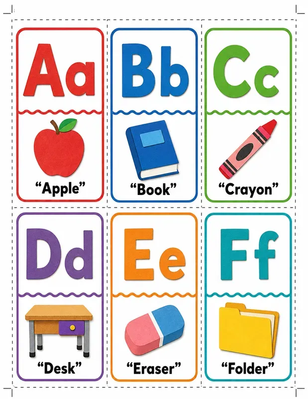 Preschool Abc Flashcard Generator