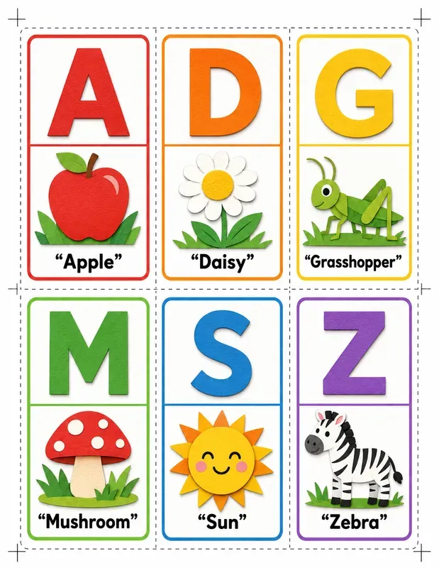 Preschool Abc Flashcard Generator