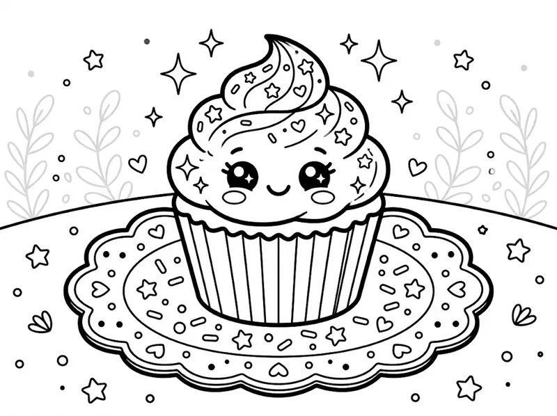 Cute Kawaii Food Coloring Pages