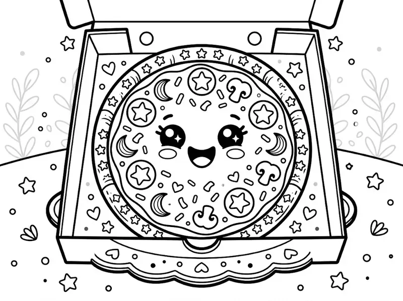 Cute Kawaii Food Coloring Pages