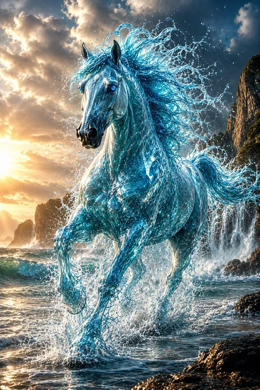 Elemental Fusion Animal Portraits