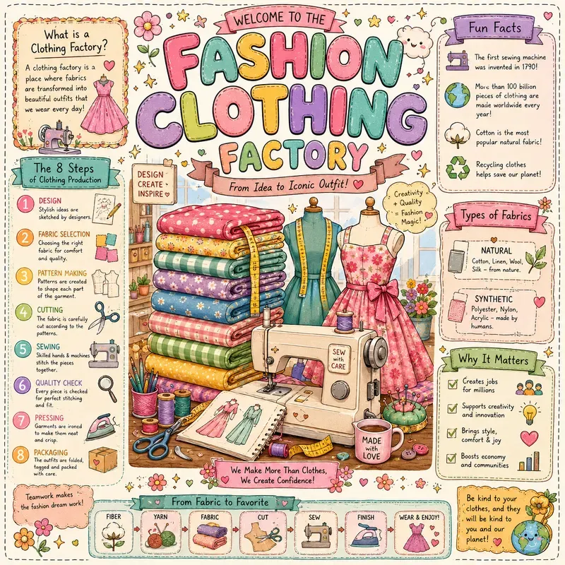 Cute Factory Learning Posters