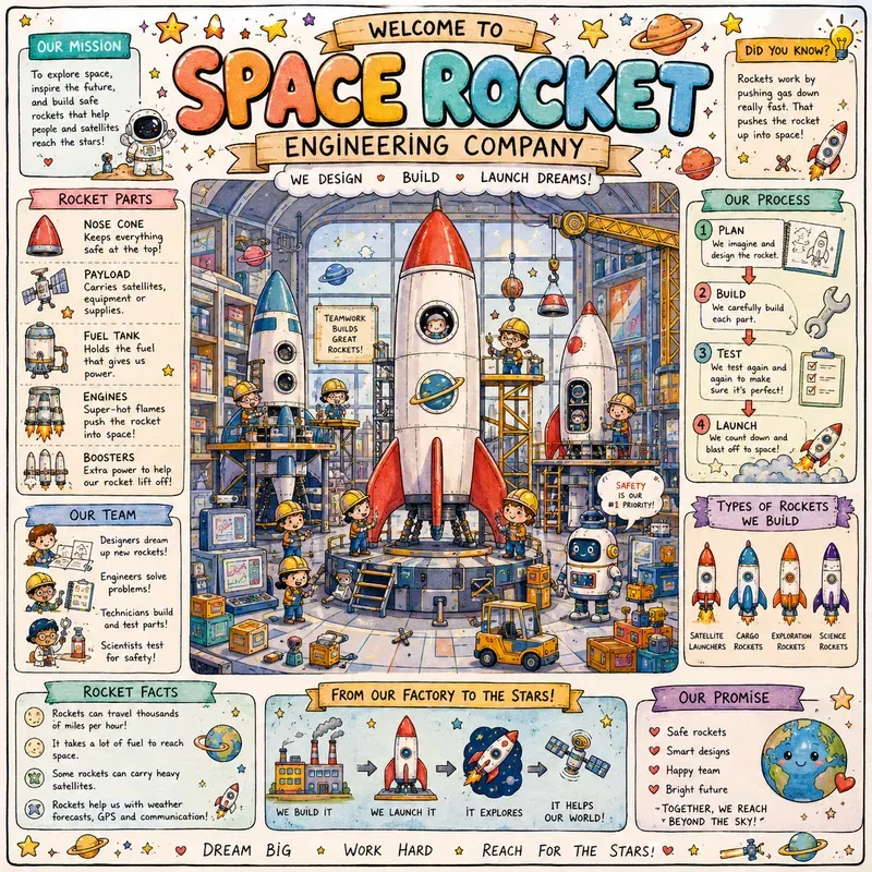 Cute Factory Learning Posters