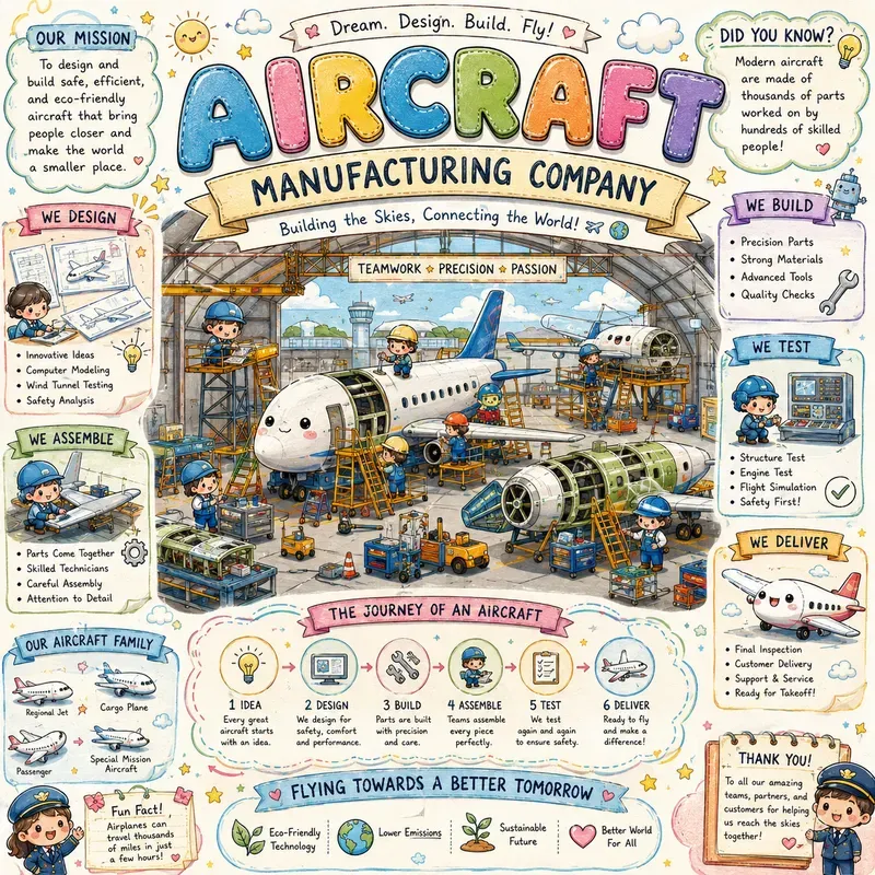 Cute Factory Learning Posters