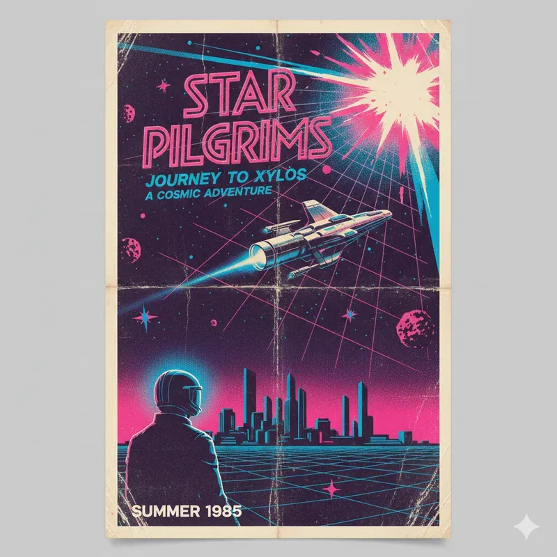 Vintage 1920s 1980s Poster Generator