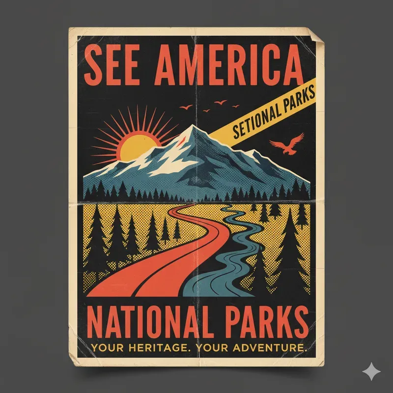 Vintage 1920s 1980s Poster Generator