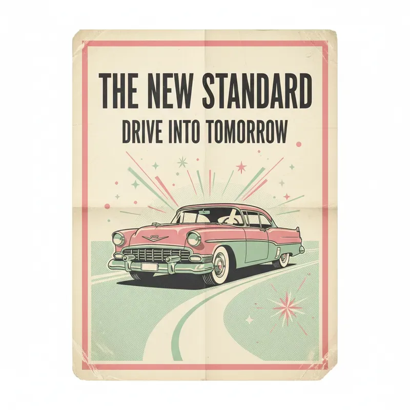 Vintage 1920s 1980s Poster Generator