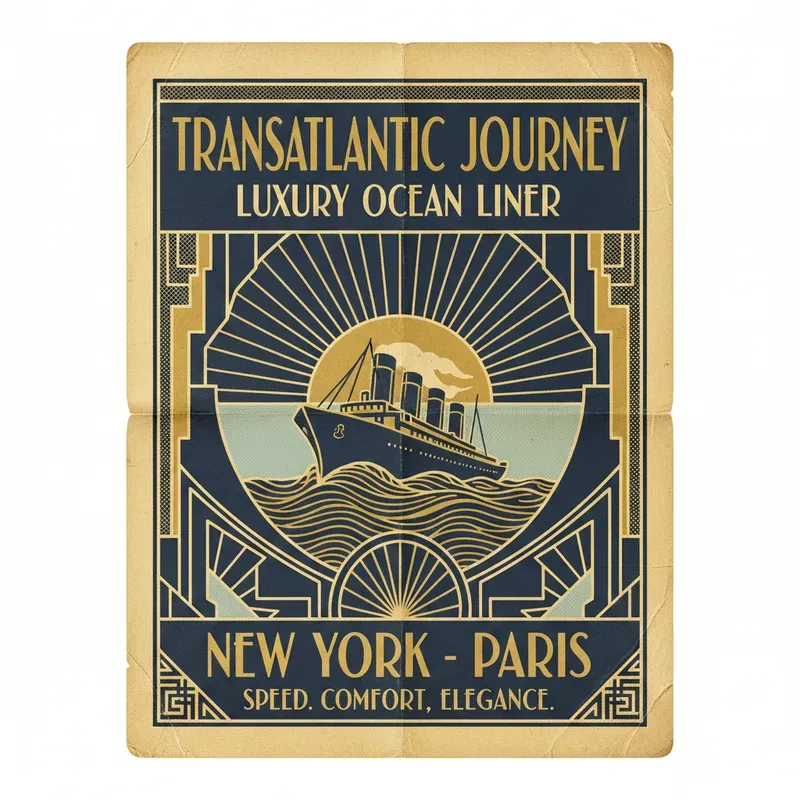 Vintage 1920s 1980s Poster Generator