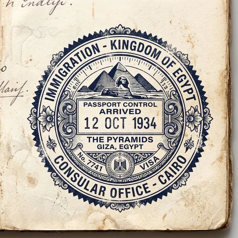 Luxury Vintage Passport Stamp Creators