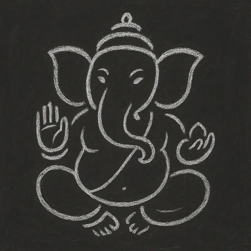 Minimalist Chalkboard Line Art