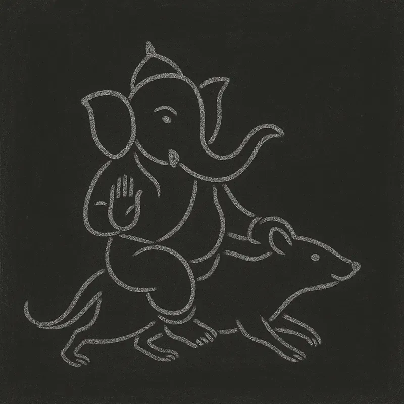 Minimalist Chalkboard Line Art