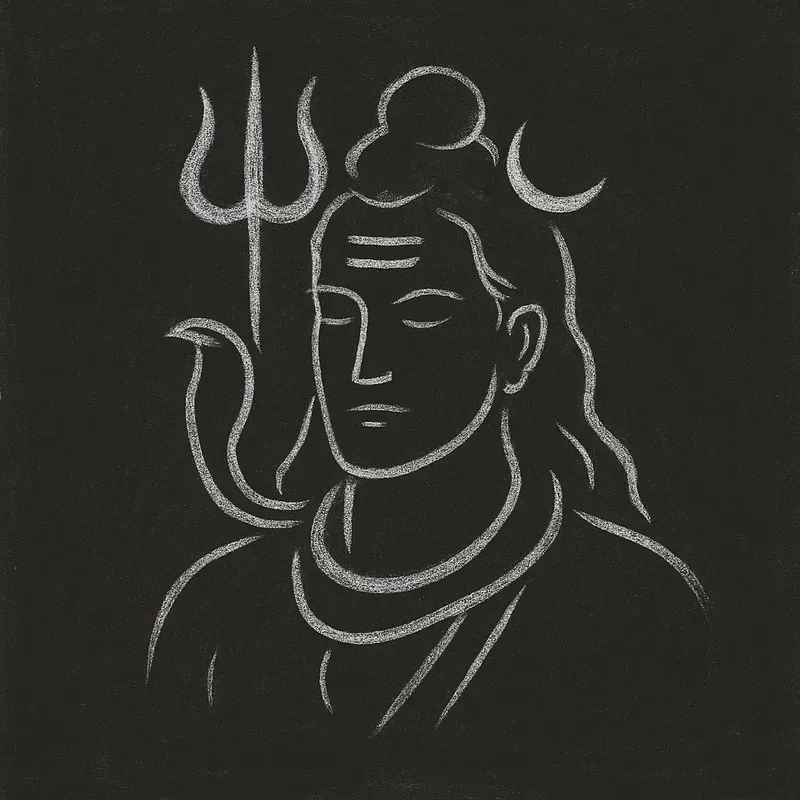 Minimalist Chalkboard Line Art