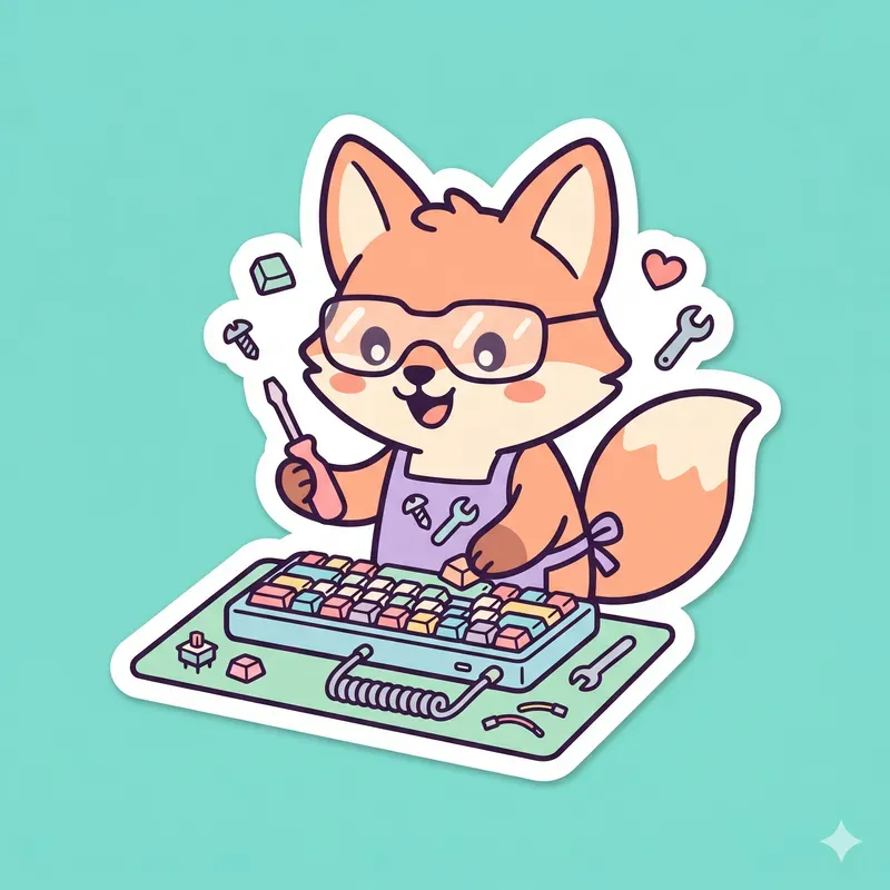 Cute Minimalist Tech Animal Stickers