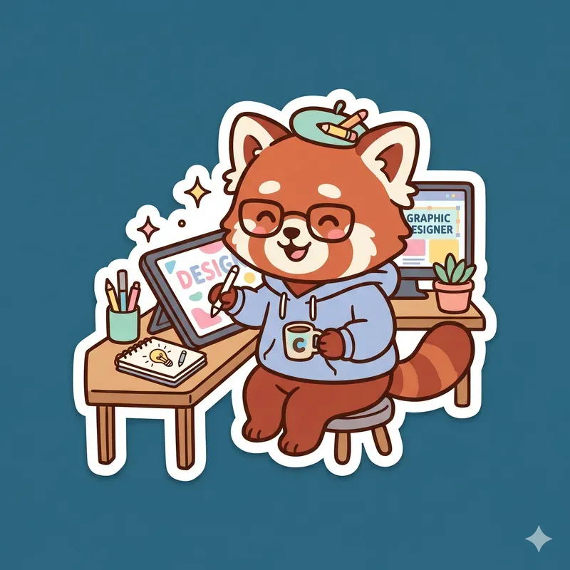 Cute Minimalist Tech Animal Stickers