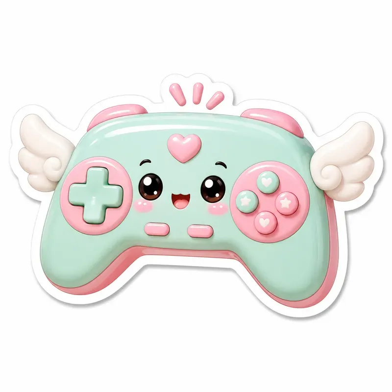 Cute 3D Pastel Stickers