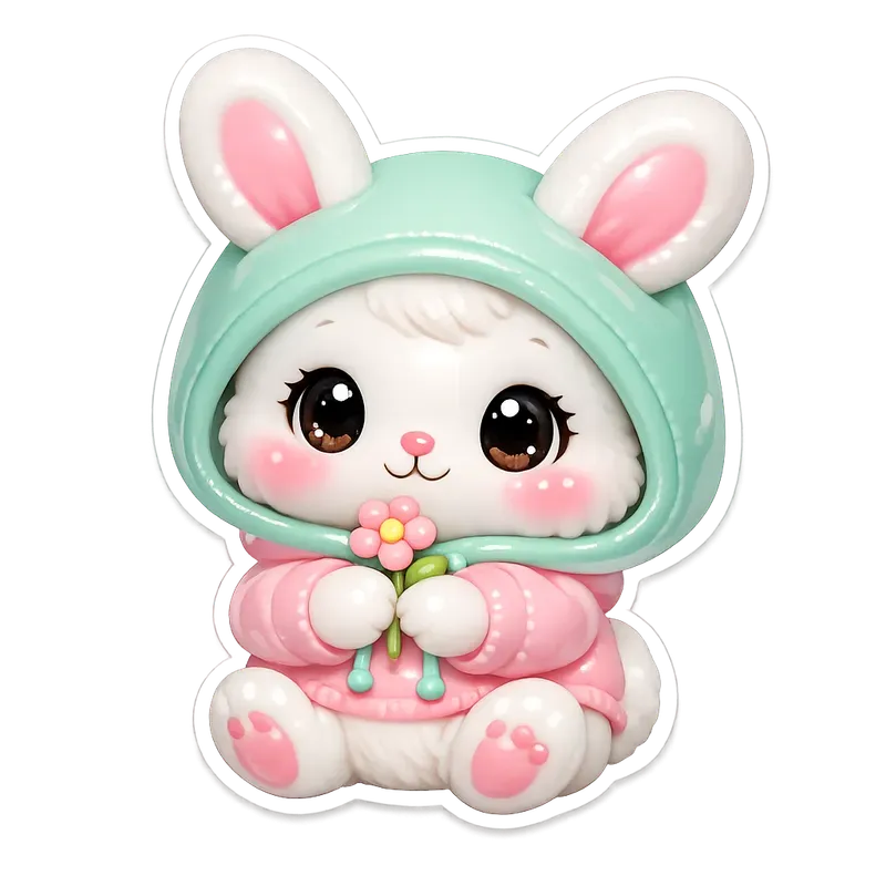 Cute 3D Pastel Stickers