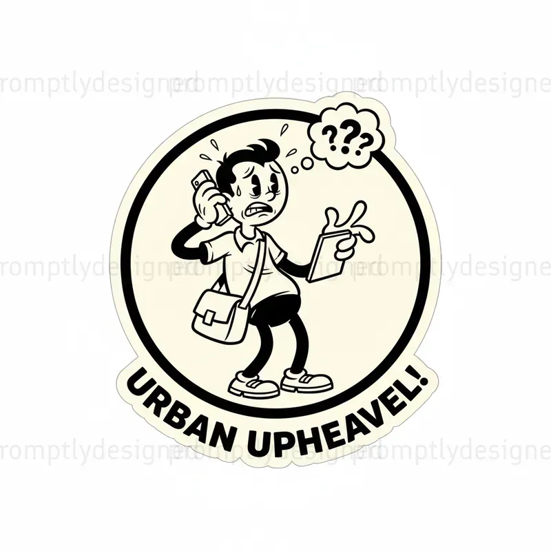 Disney Inspired Rubber Hose Stickers