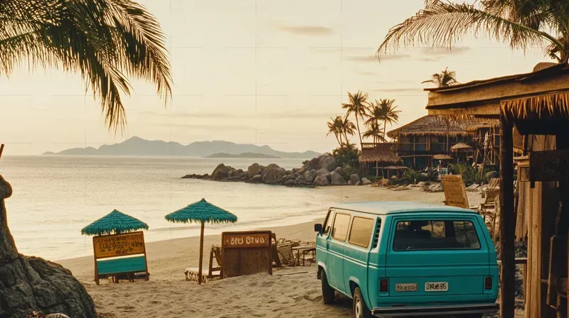 90s 80s Retro Photorealistic Landscapes