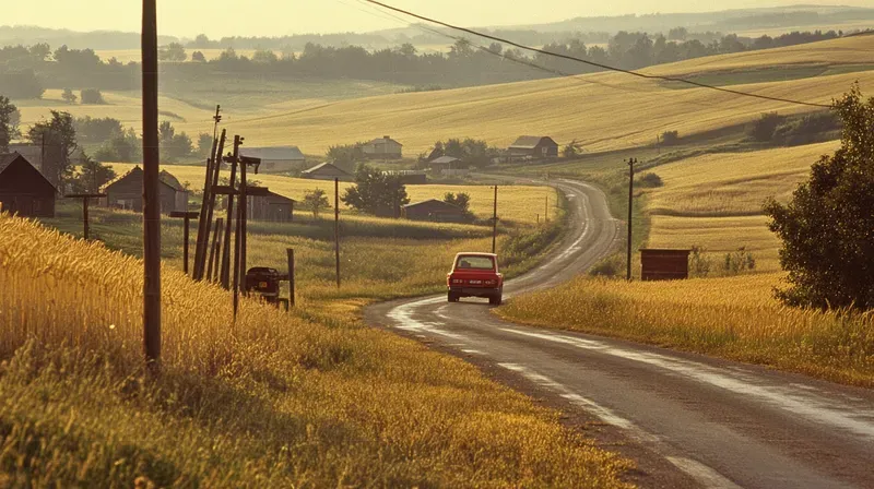 90s 80s Retro Photorealistic Landscapes