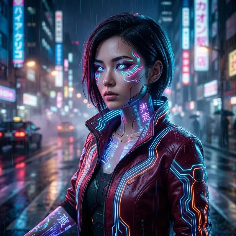 Ultrarealistic Cyberpunk Portrait Masters