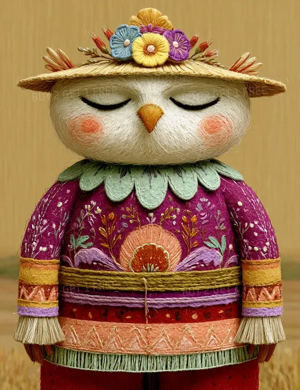 Cute Felt Summer Characters
