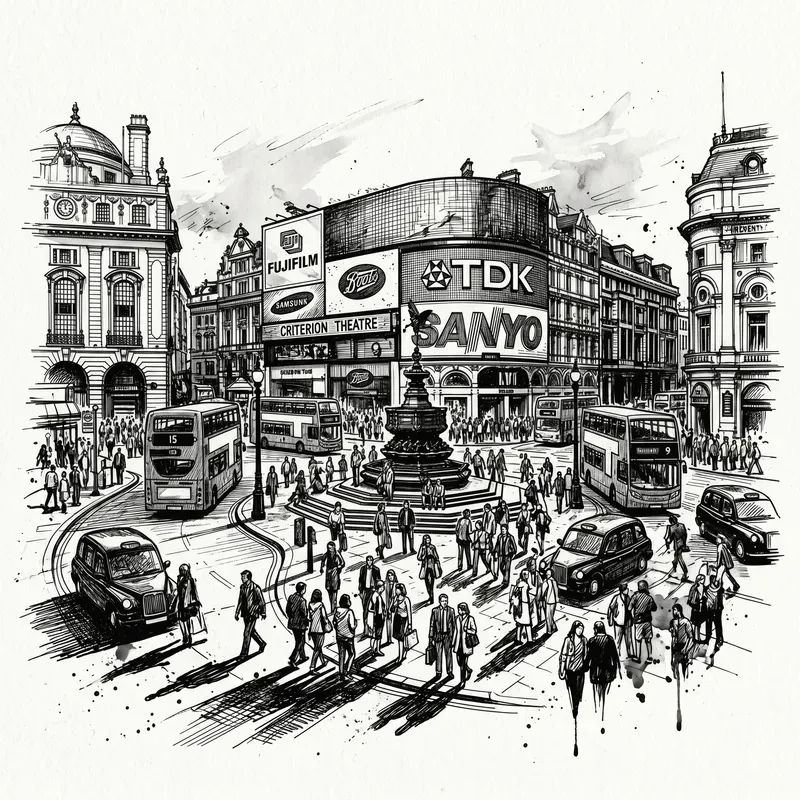 Urban City Ink Sketches