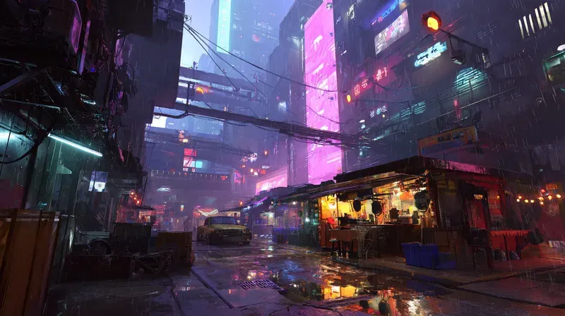 Cyberpunk City Environment Generator