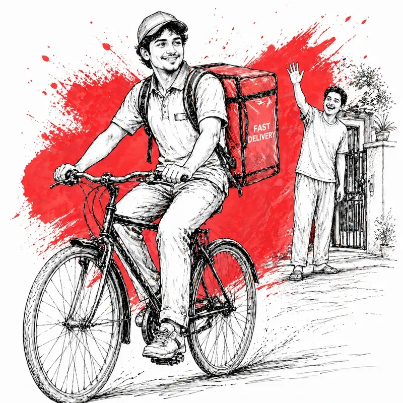 Minimal Storytelling Bicycle Sketches