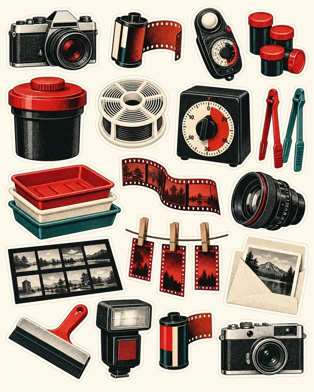 Analog Darkroom Stickers
