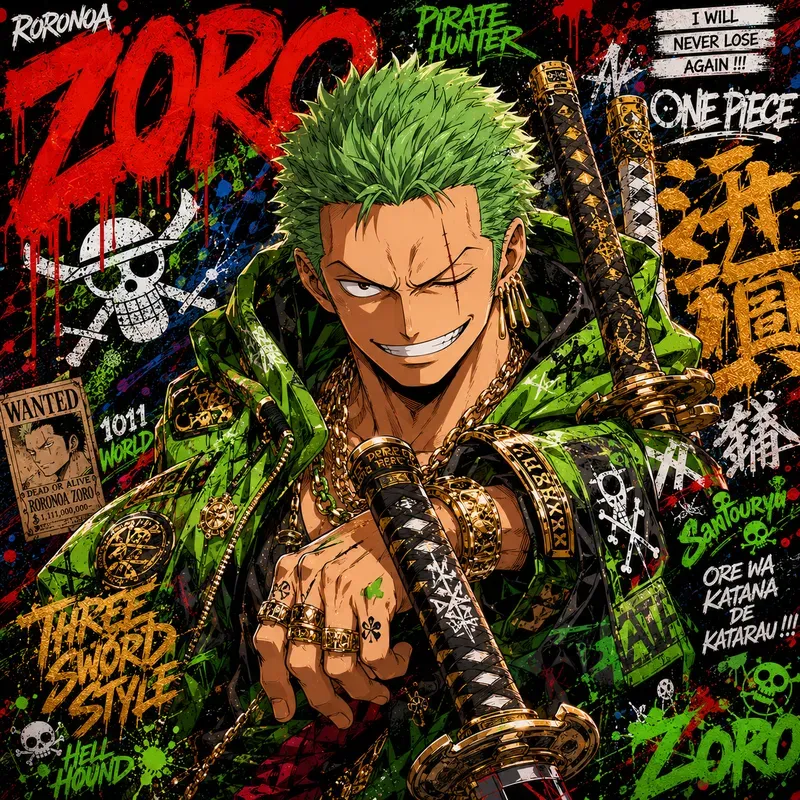 Graffiti Anime Character Posters