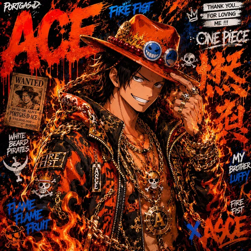 Graffiti Anime Character Posters