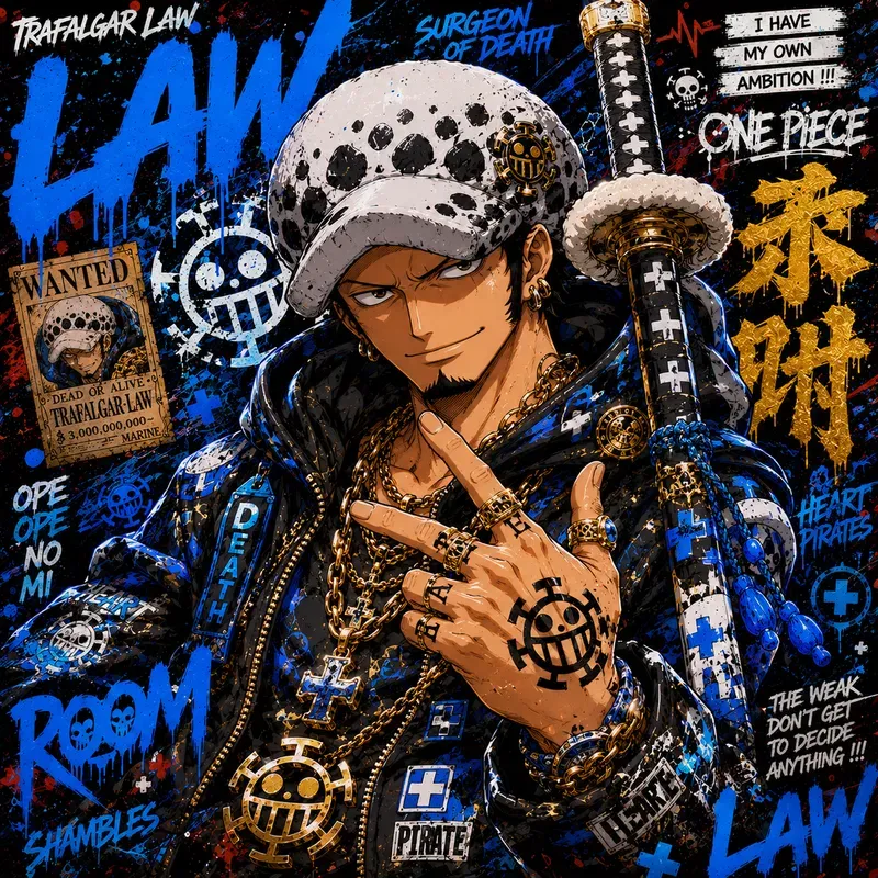 Graffiti Anime Character Posters