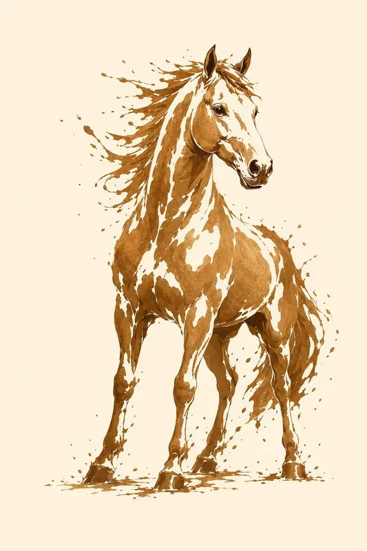 Metal Splash Silhouette Art