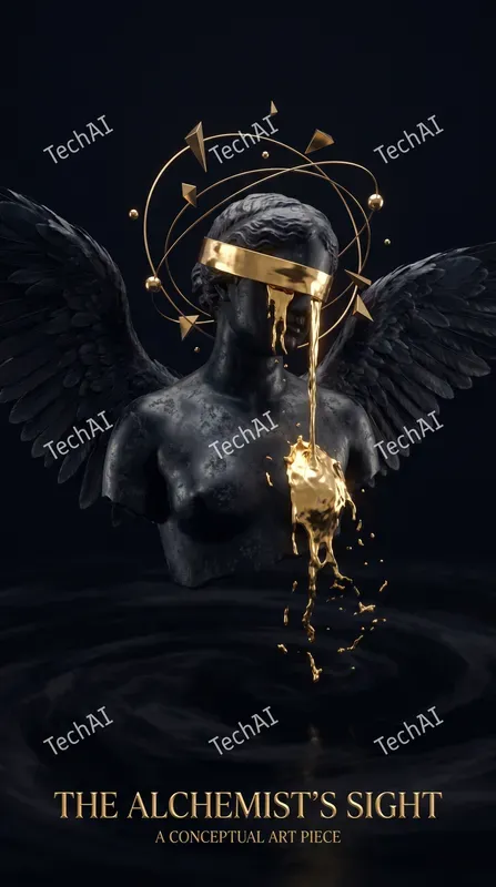 Obsidian Gold Luxury Poster Art