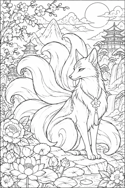 Chinese Style Animal Coloring Books