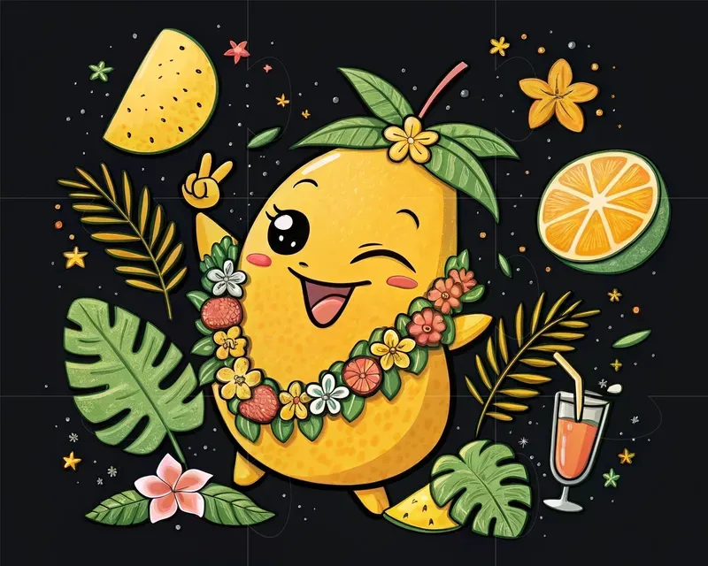 Cute Fruit Character Tshirt Designs