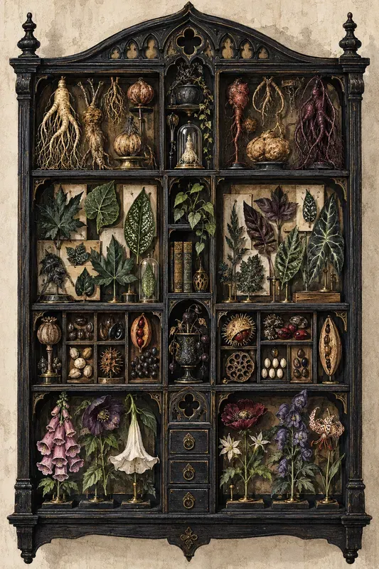 Halloween Cabinet Portrait Art Prints