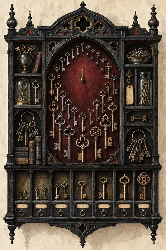 Halloween Cabinet Portrait Art Prints