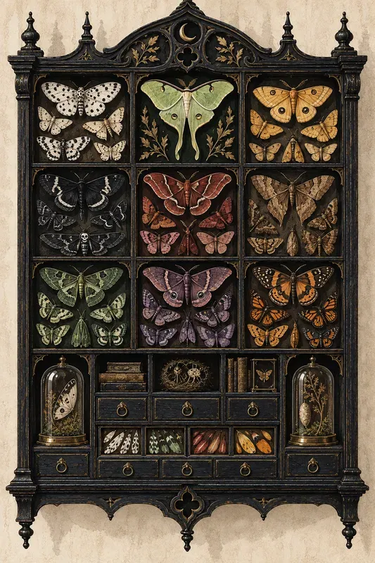 Halloween Cabinet Portrait Art Prints