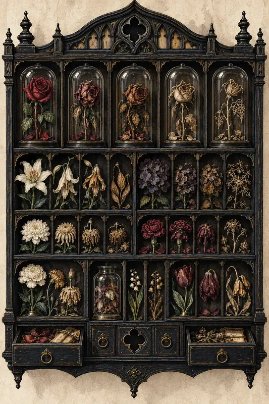 Halloween Cabinet Portrait Art Prints
