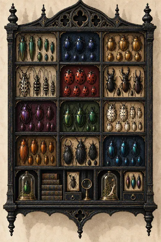 Halloween Cabinet Portrait Art Prints