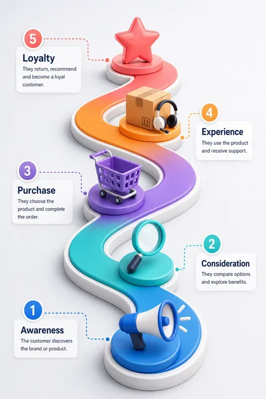 3D Career Journey Infographics