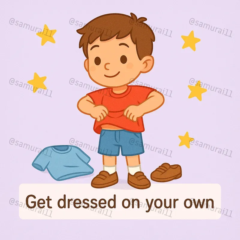 Happy Kids Daily Habits Flashcards