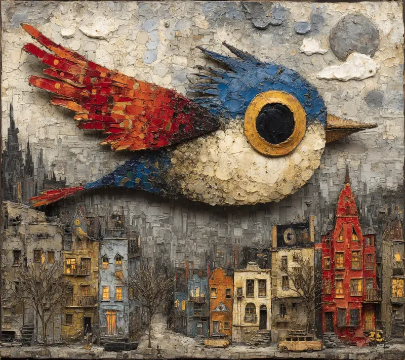 Textural Duality Symbolic Art