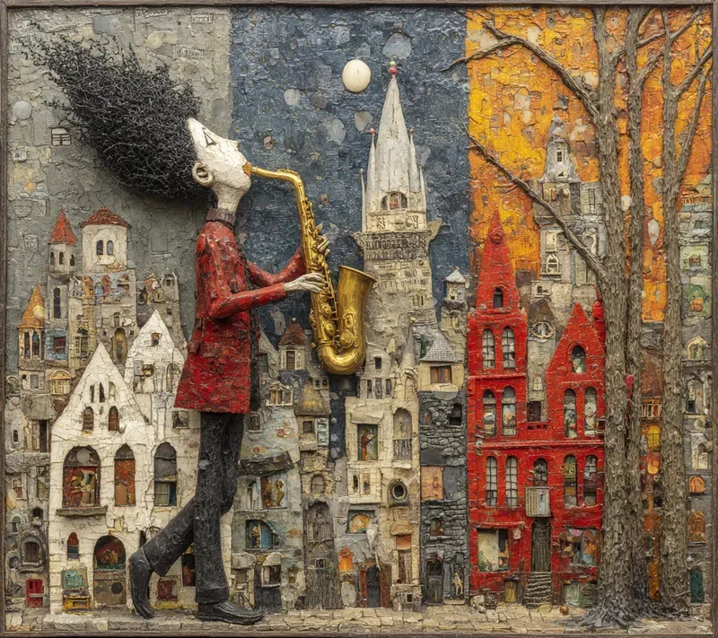 Textural Duality Symbolic Art