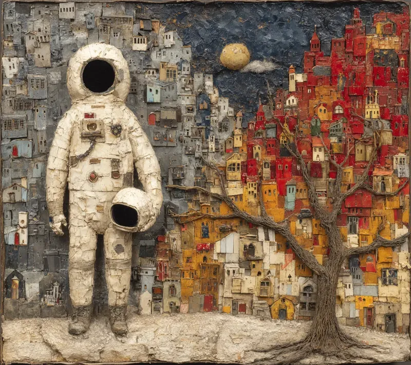 Textural Duality Symbolic Art