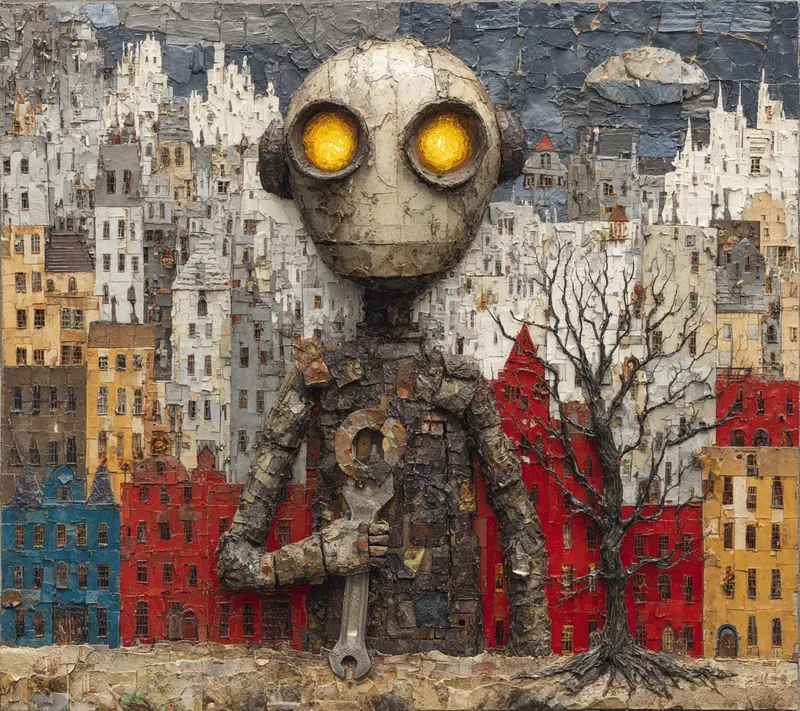 Textural Duality Symbolic Art