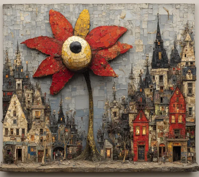 Textural Duality Symbolic Art