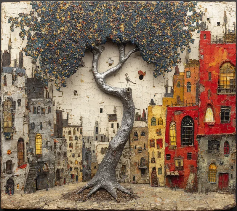 Textural Duality Symbolic Art