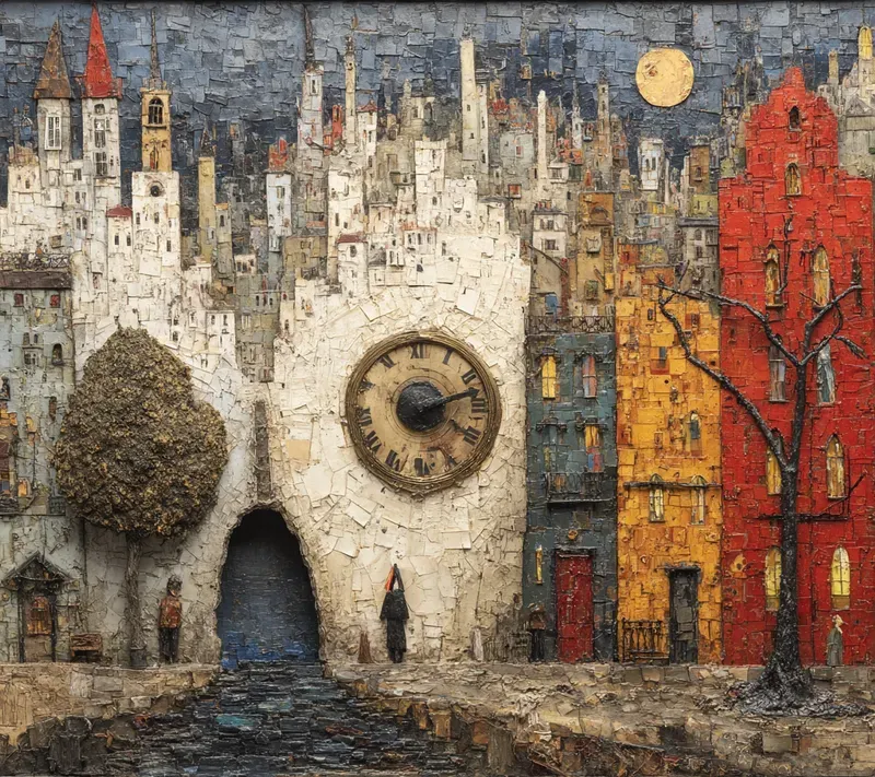 Textural Duality Symbolic Art